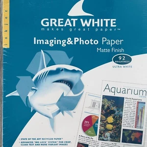 "Nuevo papel fotográfico para imágenes recubierto mate blanco 81/2x11"" 37 lb 100 hojas sellado" - Imagen 1 de 5