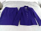 Tahari Arthur S. Levine Womens Size 12P Purple 2 Piece Suit Long Sleeve Lined