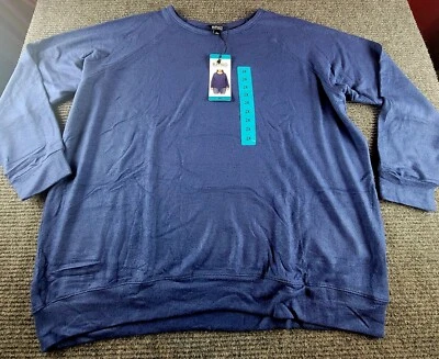 Nuevo con etiquetas Buffalo Mujeres Cuello Redondo Acogedor Pullover Top Sudadera Talla 2XL Azul Marino HEATHER Foto 1 de 4