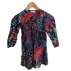 PELICAN COVE Girls Dress Size 6 6x Pink Floral Long Sleeve Fit & Flare - Picture 1 of 6