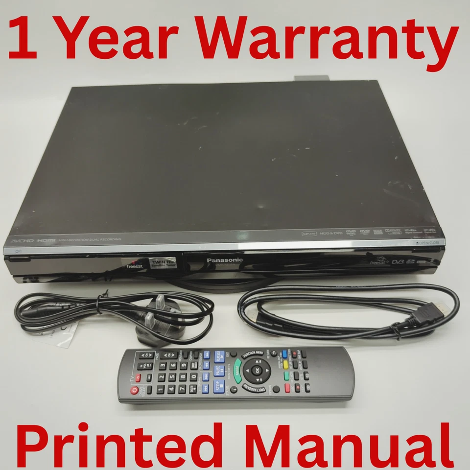 Panasonic DMR-XS350 Freesat 250GB HDD & DVD Recorder Ethernet Region Free - Image 1 of 4