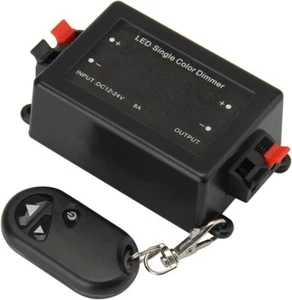 DC 12-24V LED Single Color Light Strip Wireless RF Remote Controller Dimmer 5050 - Picture 1 of 9