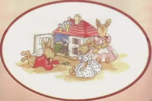 ROYAL DOULTON - Bunnykins "Dolls House" Cross Stitch Kit - NEW IN PACKET - Picture 1 of 6