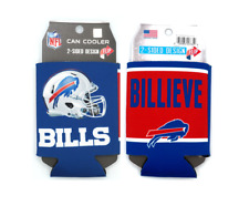 Buffalo Bills 12oz Two Sided Can Cooler NFL Coozie Koozie Beer Drink