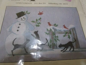 Hello Mr. Snowman Counted Cross Stitch Kit #DGX-054 (Diane Graebner Designs) - Picture 1 of 3