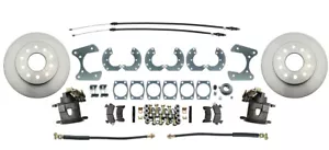 Kit de frenos de disco traseros estándar Ford 9", con frenos de estacionamiento, cables incluidos - Imagen 1 de 7