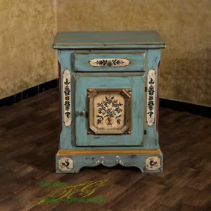 Voglauer Anno 1700 Altblau Antik Kommode mit Knöpfen Bauernschrank Landhaus - Bild 1 von 5