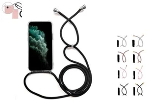 Per Cellulare Custodia Con Nastro Cavo Catena Corda Appendere Apple IPHONE - Foto 1 di 18