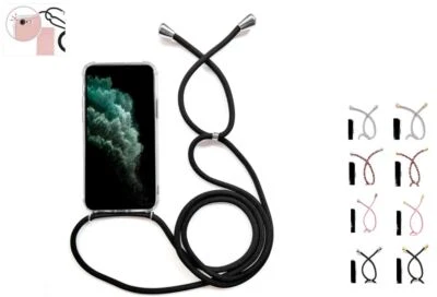 Per Cellulare Custodia Con Nastro Cavo Catena Corda Appendere Apple IPHONE - Immagine 1 di 4