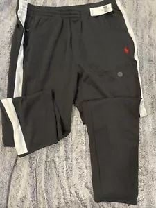 NWT POLO Ralph Lauren Men's Classic Interlock Track Pants Black White XL - Picture 1 of 7