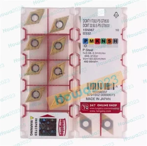 10Pcs/BOX Tungaloy DCMT11T302-PS GT9530 DCMT32.50.5-PS Carbide Inserts Blade - Picture 1 of 3