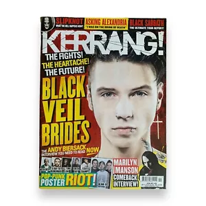 Kerrang Magazine Issue 1499 Black Veil Brides Slipknot Marilyn Manson Sabbath - Imagen 1 de 1