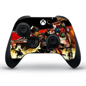 Xbox series X S Controller Skin Sticker Decal Vinyl Wrap Red Dead Game - Picture 1 of 1