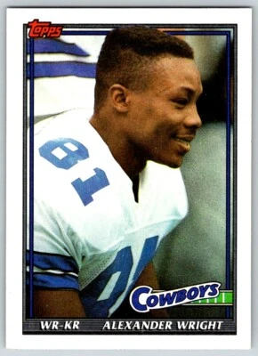 1991 TOPPS ALEXANDER WRIGHT DALLAS COWBOYS #362 - Image 1 of 2