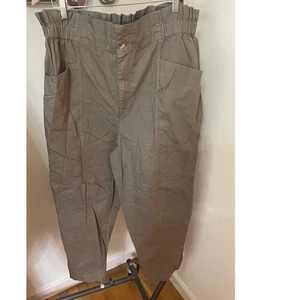 Neu ohne Etikett Madewell Größe 33 Paperbag-Damenhose 100 % Baumwolle Stil AN842 Taschen - Bild 1 von 10