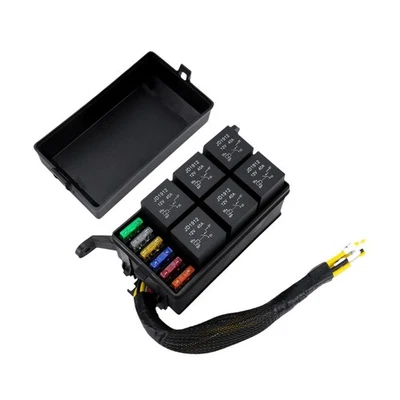 Generic 12V Relay Box 6 Slot Atc Ato Fuse Relay Block Spare Part Component 6 Way - Image 1 of 4