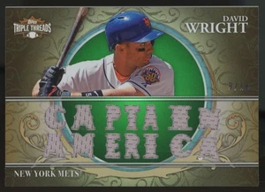2013 Triple Threads David Wright Captain America Emerald Relic /18 #TTR-DW3 - Picture 1 of 2