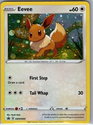 Eevee SWSH095 Holo SWSH: Sword & Shield Promo Cards - Pokemon Card - NM - Image 1 of 2