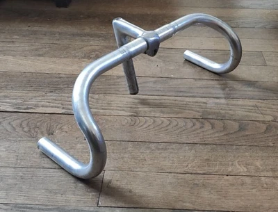 Cintre 42cm Vintage 3ttt Mod Competizione Italy + potence 80mm route course alu - Photo 1/4