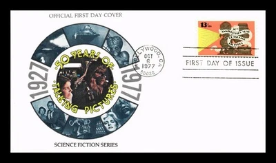 US COVER TALKING PICTURES 50TH ANNIVERSARY FDC SCIENCE FICTION SERIES - Image 1 of 2