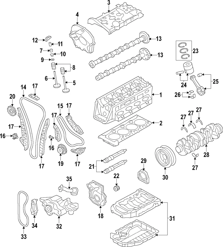 Arandela de empuje original del cigüeñal del motor Volkswagen WHT-000-033-D Foto 1 de 1