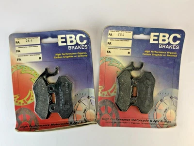 EBC BRAKE PADS FA264 2 PACKS ORGANIC PEUGEOT SYM PGO ZERO ELECTRIC MOTORCYCLES - Image 1 of 4
