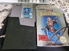 Simon&rsquo;s Quest Castlevania 2 NES Game boxed