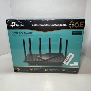 SEALED Tp-Link Archer AXE75 AXE5400 4 Port Tri-Band 6 Stream Wi Fi 6E Router - Picture 1 of 13
