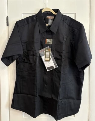5.11 Tactical Men’s 3XL Twill PDU Midnight Blue Class B Short Sleeve Shirt NWT - Image 1 of 4