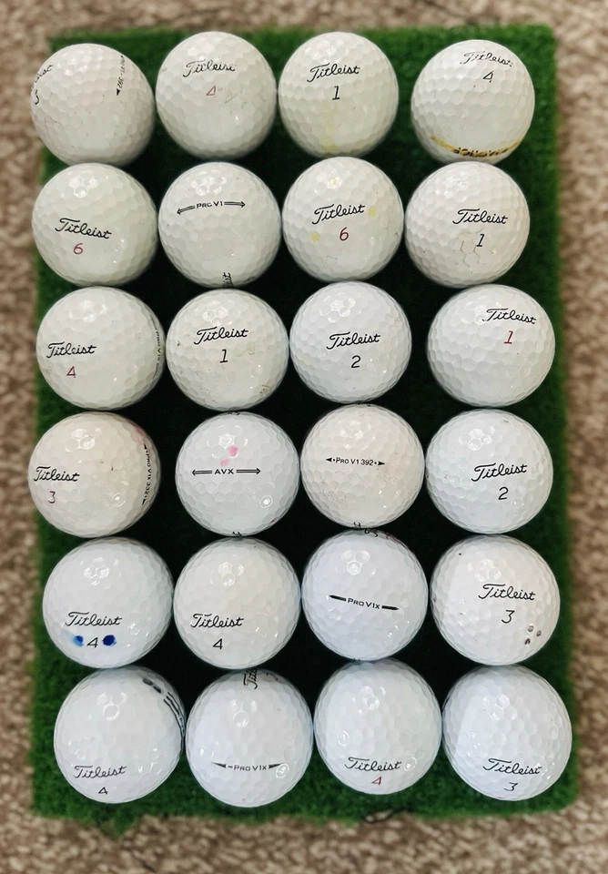 Titleist Pro V1 Pro V1x AVX Golf Balls Grade A-Great Condition x 24, Sanitised - Image 1 of 3