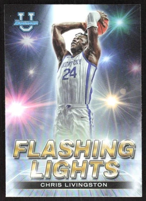 1924I 2022-23 Bowman University Best #FL-4 Chris Livingston Flashing Lights - Image 1 of 2