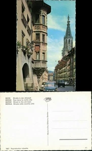 Berner Oberland BERNE Straße Altstadt div. auto d'epoca tipi di auto 1960 - Foto 1 di 3