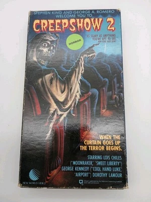 Vintage Creepshow 2 (New World Pictures VHS 1987) First Print Horror Cult Rental Foto 1 de 4