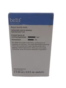 Avon Belif Aqua Bomb Mist, New, 2 x 60 ml at 2 fl. oz. each, Hydrate, Free Ship - Picture 1 of 3