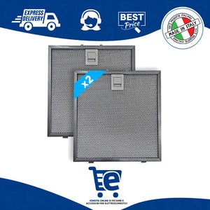 2 Filtri Alluminio Antigrasso Cappa Falmec 235x245x8mm High Performance Filter - Imagen 1 de 9