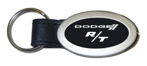 Dodge R/T Oval Leather Key Chain (Black) - Bild 1 von 2