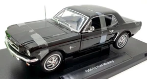 Welly 1/18 Scale Diecast 12519W - 1964-1/2 Ford Mustang Hard Top - Black - Picture 1 of 5