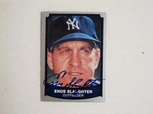Upper Deck 1989 autografiado #137 Enos Slaughter Yankees  - Imagen 1 de 1