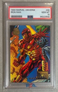 1994 Marvel Universe Iron Man # 80 PSA 10 POP 8 Newly Graded - Picture 1 of 2
