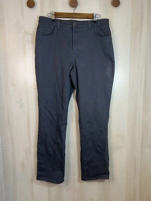 Lee Jeans Womens Size 16 Gray Relaxed Fit Straight Leg High Rise Stretch Slims - Image 1 of 4