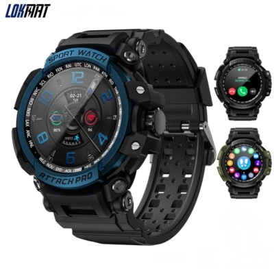 LOKMAT ATTACK Pro Sport Smartwatches 5ATM Wasserdicht Gesundheitsüberwachung - Bild 1 von 4