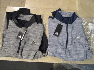 NEW Lot 2 Adidas Core golf 1/4 zip long sleeve pullover YOU GET BOTH $130 msrp - Picture 1 of 24
