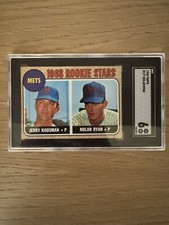 1968 Topps Baseball #177 Rookie Stars Nolan Ryan SGC 6 EX-MT card