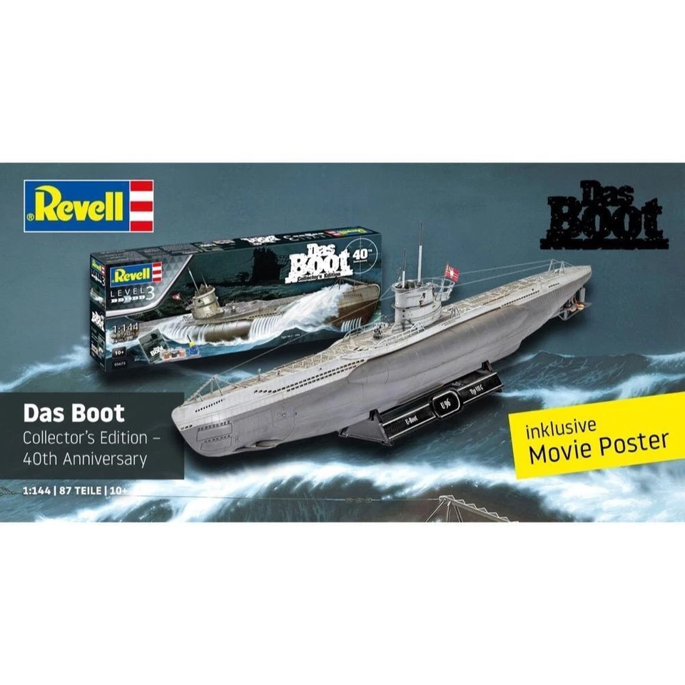 Revell 1/144 Das Boot Collector's Edition - 40th Anniversary 05675 Plastic Model - image 1 of 1