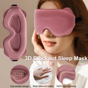 3D Travel Sleep Mask – Lightweight Eye Mask & Blindfold for Nighttime Rest - Picture 1 of 15