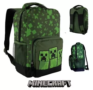 Genuine Childrens Junior Kids Boys MINECRAFT Backpack School Bag Rucksack NEW - Picture 1 of 4