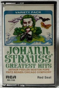 Johann Strauss Greatest Hits Fiedler Reiner Boston Pops Chicago Symphony *RARE* - Picture 1 of 4