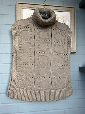 Salvatore Ferragamo Women's Wool Sweaters Vest Brown Size XS Excellent Condition - Image 1 of 4