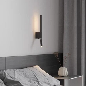7W LED Reading Light Tubular Wall Lamp Fixture 360° Rotatable Spotlight Switch - Picture 1 of 28
