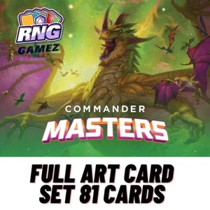 81 Commander Masters CMM Art Series Karten Komplettsatz NICHT signiert ungestempelt - Bild 1 von 1